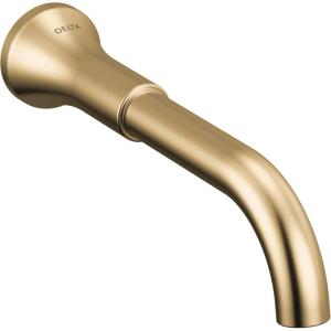 imageDelta Trinsic Wall Mount Bathroom Faucet 3 Hole Brushed Gold Bathroom Sink Faucet for Wall Champagne Bronze T3554LFCZLHPWL Valve and Handles Not IncludedChampagne Bronze