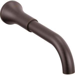 imageDelta Trinsic Wall Mount Bathroom Faucet 3 Hole Brushed Gold Bathroom Sink Faucet for Wall Champagne Bronze T3554LFCZLHPWL Valve and Handles Not IncludedVenetian Bronze
