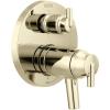 imageDelta 17T Series 3Setting Shower Handle Thermostatic Integrated Diverter Trim Kit Polished Nickel 2Handle Shower Diverter Valve Trim Kit Polished Nickel T27T859PN Valve Not IncludedPolished Nickel