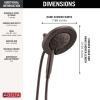 imageDelta Faucet 7Setting In2ition 2in1 Dual Shower Head with ProClean Spray Hose 25 GPM
