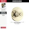 imageDelta Trinsic 14 Series SingleFunction Shower Valve Trim Kit with Wheel Handle Polished Nickel Shower Handle Trim Kit Polished Nickel T14058PN Valve Not IncludedPolished Nickel