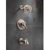 imageDelta Trinsic 17 Series DualFunction H2Okinetic Shower Faucet Set Polished Nickel 2Handle Shower ValveTrim Kit Polished Nickel T17259PN Valve Not IncludedStainless