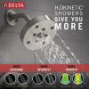 imageDelta Trinsic 17 Series DualFunction H2Okinetic Shower Faucet Set Polished Nickel 2Handle Shower ValveTrim Kit Polished Nickel T17259PN Valve Not IncludedStainless