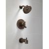 imageDelta Trinsic 17 Series DualFunction H2Okinetic Shower Faucet Set Polished Nickel 2Handle Shower ValveTrim Kit Polished Nickel T17259PN Valve Not IncludedStainless