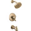 imageDelta Trinsic 17 Series DualFunction H2Okinetic Shower Faucet Set Polished Nickel 2Handle Shower ValveTrim Kit Polished Nickel T17259PN Valve Not IncludedChampagne Bronze