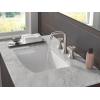 imageDelta Trinsic USpout Widespread Bathroom Faucet with Wheel Handle Polished Nickel 3Hole Bathroom Sink Faucet Metal PushPop Drain Assembly Polished Nickel 35547PNMPUDSTStainless