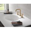 imageDelta Trinsic USpout Widespread Bathroom Faucet with Wheel Handle Polished Nickel 3Hole Bathroom Sink Faucet Metal PushPop Drain Assembly Polished Nickel 35547PNMPUDSTChampagne Bronze