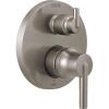 imageDelta Trinsic SingleFunction Shower Handle Valve Trim Kit with 6Setting Integrated Diverter Polished Nickel 6Way Shower Diverter Valve Trim Kit Polished Nickel T24959PN Valve Not IncludedStainless