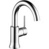 imageDelta Trinsic Swivel Spout High Arc 1Hole Bathroom Faucet Polished Nickel Single Hole Bathroom Sink Faucet PushPop Drain Assembly Polished Nickel 559HAPNDSTChrome