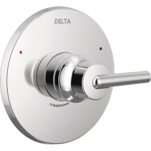 imageDelta Trinsic 14 Series SingleFunction Shower Valve Trim Kit with Wheel Handle Polished Nickel Shower Handle Trim Kit Polished Nickel T14058PN Valve Not IncludedChrome