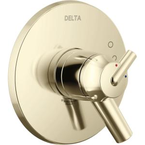 imageDelta Trinsic 17 Series DualFunction Valve Trim Kit Polished Nickel 2 Handle Set for Shower Faucet System Polished Nickel T17059PN Valve Not Included
