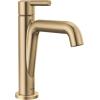 imageDelta 15849LFPD Nicoli 12 GPM Single Hole Bathroom Faucet with Pull Down Spout and Push PopUp Drain Assembly  Matte BlackChampagne BronzeChampagne Bronze