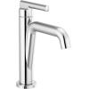 imageDelta 15849LFPD Nicoli 12 GPM Single Hole Bathroom Faucet with Pull Down Spout and Push PopUp Drain Assembly  Matte BlackChampagne BronzeChrome