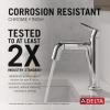 imageDelta 15849LFPD Nicoli 12 GPM Single Hole Bathroom Faucet with Pull Down Spout and Push PopUp Drain Assembly  Matte BlackChampagne BronzeChrome