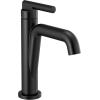 imageDelta 15849LFPD Nicoli 12 GPM Single Hole Bathroom Faucet with Pull Down Spout and Push PopUp Drain Assembly  Matte BlackChampagne BronzeMatte Black