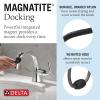 imageDelta Arvo 1 Hole Pull Down Bathroom Faucet with Sprayer Chrome Single Hole Bathroom Sink Faucet with Pull Out Sprayer for Vanity Metal PushPop Drain Chrome 15840LFPDChrome