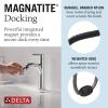 imageDelta Nicoli 1 Hole Matte BlackBrushed Gold Bathroom Faucet with Sprayer Single Hole Bathroom Sink Faucet with Pull Out Sprayer for Vanity PushPop Drain Matte BlackChampagne Bronze 15749LFGZPDChrome