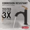 imageDelta Nicoli 1 Hole Matte BlackBrushed Gold Bathroom Faucet with Sprayer Single Hole Bathroom Sink Faucet with Pull Out Sprayer for Vanity PushPop Drain Matte BlackChampagne Bronze 15749LFGZPDMatte Black  Champagne Bronze