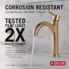 imageDelta Nicoli 1 Hole Matte BlackBrushed Gold Bathroom Faucet with Sprayer Single Hole Bathroom Sink Faucet with Pull Out Sprayer for Vanity PushPop Drain Matte BlackChampagne Bronze 15749LFGZPDChampagne Bronze