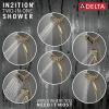 imageDelta Albion 14 Series Brushed Gold Bathtub Shower Faucet Set with In2ition 2in1 Dual Shower Head with Handheld Spray Combo Valve Trim Kit Champagne Bronze T144855CZI Valve Not IncludedChampagne Bronze