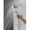 imageDelta Albion 14 Series Brushed Gold Bathtub Shower Faucet Set with In2ition 2in1 Dual Shower Head with Handheld Spray Combo Valve Trim Kit Champagne Bronze T144855CZI Valve Not IncludedChrome