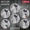 imageDelta Albion 14 Series Brushed Gold Bathtub Shower Faucet Set with In2ition 2in1 Dual Shower Head with Handheld Spray Combo Valve Trim Kit Champagne Bronze T144855CZI Valve Not IncludedMatte Black  Champagne Bronze