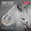 imageDelta Albion 14 Series Brushed Gold Bathtub Shower Faucet Set with In2ition 2in1 Dual Shower Head with Handheld Spray Combo Valve Trim Kit Champagne Bronze T144855CZI Valve Not IncludedChrome