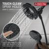 imageDelta Albion 14 Series Brushed Gold Bathtub Shower Faucet Set with In2ition 2in1 Dual Shower Head with Handheld Spray Combo Valve Trim Kit Champagne Bronze T144855CZI Valve Not IncludedMatte Black  Champagne Bronze