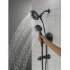 imageDelta Albion 14 Series Brushed Gold Bathtub Shower Faucet Set with In2ition 2in1 Dual Shower Head with Handheld Spray Combo Valve Trim Kit Champagne Bronze T144855CZI Valve Not IncludedMatte Black