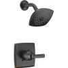 imageDelta Ashlyn 14 Series Shower Faucet Set Chrome Shower Head and Handle Set Valve Trim Kit Chrome T14264 Valve Not IncludedVenetian Bronze