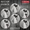 imageDelta Ashlyn 17 Series Brushed Nickel DualFunction Shower Faucet Set with In2ition 2in1 Dual Shower Head with HandHeld Spray Combo Valve Trim Kit Stainless T17464SSI Valve Not IncludedMatte Black