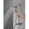 imageDelta Ashlyn 17 Series Brushed Nickel DualFunction Shower Faucet Set with In2ition 2in1 Dual Shower Head with HandHeld Spray Combo Valve Trim Kit Stainless T17464SSI Valve Not IncludedStainless