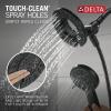 imageDelta Faucet Albion 14 Series SingleHandle Shower Faucet BlackGold Shower Trim Kit with In2ition 2in1 Dual Hand Held Shower Head Matte BlackChampagne Bronze T142855GZI Valve Not IncludedMatte Black