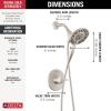 imageDelta Faucet Albion 14 Series SingleHandle Shower Faucet BlackGold Shower Trim Kit with In2ition 2in1 Dual Hand Held Shower Head Matte BlackChampagne Bronze T142855GZI Valve Not IncludedSpotshield Brushed Nickel