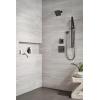 imageDelta Faucet Ara 14 Series SingleFunction Shower Trim Kit with SingleSpray H2Okinetic Shower Head Matte Black T14267BL Valve Not Included