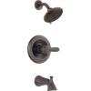 imageDelta Faucet Lahara 14 Series SingleHandle Tub and Shower Trim Kit Shower Faucet with 5Spray TouchClean Shower Head Stainless T14438SS Valve Not IncludedVenetian Bronze