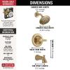 imageDelta Faucet Lahara 14 Series SingleHandle Tub and Shower Trim Kit Shower Faucet with 5Spray TouchClean Shower Head Stainless T14438SS Valve Not IncludedChampagne Bronze