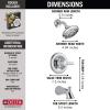 imageDelta Faucet Lahara 14 Series SingleHandle Tub and Shower Trim Kit Shower Faucet with 5Spray TouchClean Shower Head Stainless T14438SS Valve Not IncludedChrome