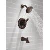 imageDelta Faucet Lahara 14 Series SingleHandle Tub and Shower Trim Kit Shower Faucet with 5Spray TouchClean Shower Head Stainless T14438SS Valve Not IncludedVenetian Bronze