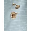 imageDelta Faucet Lahara 17 Series DualFunction Shower Trim Kit with 5Spray TouchClean Shower Head Venetian Bronze T17238RB Valve Not IncludedChampagne Bronze