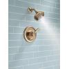 imageDelta Faucet Lahara 17 Series DualFunction Shower Trim Kit with 5Spray TouchClean Shower Head Venetian Bronze T17238RB Valve Not IncludedChampagne Bronze