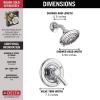 imageDelta Faucet Lahara 17 Series DualFunction Shower Trim Kit with 5Spray TouchClean Shower Head Venetian Bronze T17238RB Valve Not IncludedChrome