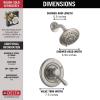 imageDelta Faucet Lahara 17 Series DualFunction Shower Trim Kit with 5Spray TouchClean Shower Head Venetian Bronze T17238RB Valve Not IncludedStainless