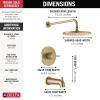 imageDelta Faucet Modern Raincan Round SingleFunction Tub and Shower Trim Kit Gold Tub Faucet Set Rainfall Shower Head Gold Delta Shower Kit Champagne Bronze T14469CZPP Valve Not IncludedChampagne Bronze