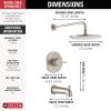 imageDelta Faucet Modern Raincan Round SingleFunction Tub and Shower Trim Kit Gold Tub Faucet Set Rainfall Shower Head Gold Delta Shower Kit Champagne Bronze T14469CZPP Valve Not IncludedSpotShield Brushed Nickel