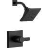 imageDelta Faucet Pivotal 14 Series SingleFunction Shower Faucet Shower Trim Kit 5Spray H2Okinetic Shower Head Matte Black T14299BL Valve Not IncludedMatte Black