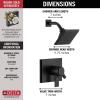 imageDelta Faucet Pivotal 14 Series SingleFunction Shower Faucet Shower Trim Kit 5Spray H2Okinetic Shower Head Matte Black T14299BL Valve Not IncludedMatte Black