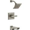 imageDelta Faucet Pivotal 14 Series SingleFunction Tub and Shower Trim Kit Shower Faucet 5Spray H2Okinetic Shower Head Matte Black T14499BL Valve Not IncludedStainless