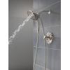 imageDelta Faucet Tetra 14 Series Matte Black Shower Faucet Set with H2Okinetic Shower Head Shower Trim Kit Black Shower Faucet Matte Black T14289BL Valve Not IncludedBrushed Nickel