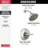 imageDelta Faucet Tetra 14 Series Matte Black Shower Faucet Set with H2Okinetic Shower Head Shower Trim Kit Black Shower Faucet Matte Black T14289BL Valve Not IncludedBrushed Nickel